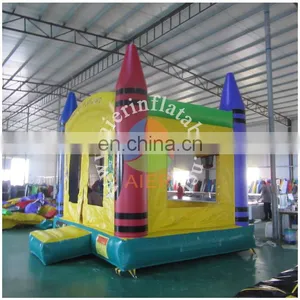 Inflatable Crayon Bouncy Castle , Crayon Castle for Kids , Party Crayon Castle thumbnail-1