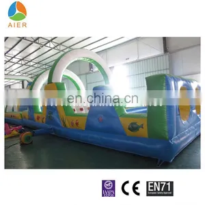 2017 Aier Factory Giant Inflatable Obstacle for Adults/obstacle Course for Rental thumbnail-1