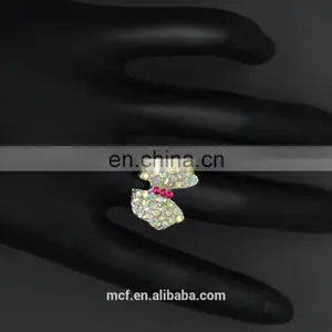 MCR-0038 Fashion Latest Wings Shaped Novel Ring Designs for Girls thumbnail-2