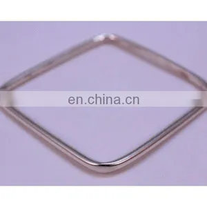 92.5 Square Shape Silver Bangle Bracelet thumbnail-1