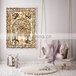 Indian Latest Batik Om Mandala Tapestry Bohemian Poster Wall Decor Hanging thumbnail-1