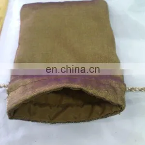 Mirror Work Drawstring Jewellery Pouches Gift Packaging Bags thumbnail-3