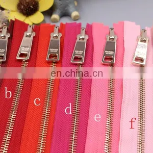 Hot Sale Teeth Open-end Colorful Metal Zippers Custom Fashion Zipper for Clothes Accessories thumbnail-2