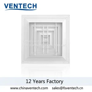 Hvac Supply Square Ceiling Diffuser Air Diffuser China Supplier thumbnail-3
