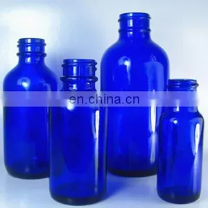 2OZ 4OZ 8OZ Cobalt Blue Boston Round GLASS Spray Bottles w/ Fine Mist Spray thumbnail-6