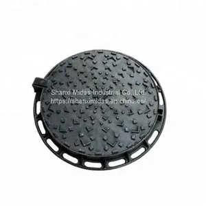 EN124 Cast Iron Rain Manhole Cover Weight, Communication Manhole Cover thumbnail-1