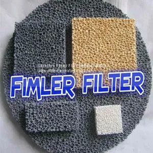 Porous Foam Ceramic Filter (Material:Alumina , Silicon Carbide,Zirconia, Magnesia) thumbnail-1