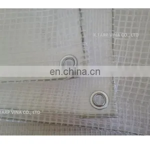 Clear PE Tarpaulin, Mesh 3*3, 210 SQM, KOREAN STANDARD thumbnail-1