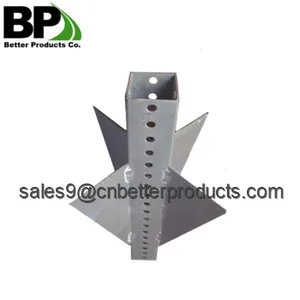 All Kinds of Colors Powder Coated Perforative Metal Square Tube Sign Post thumbnail-4