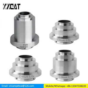 0.35X 0.55X 0.7X 1X Standard Reduction Relay Lens Microscope Camera C-mount Adapter for Leica Trinocular Microscope thumbnail-1