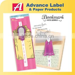 Promotional Decoration Fashion Icons Girl Ribbon Bookmark thumbnail-1