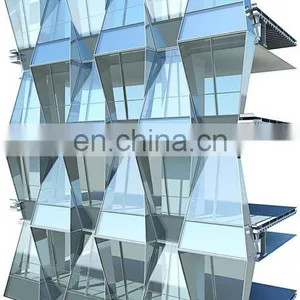 SHENGXIN High Performance Glass Facade Curtain Wall Aluminum Profiles Aluminum Curtain Wall System thumbnail-3