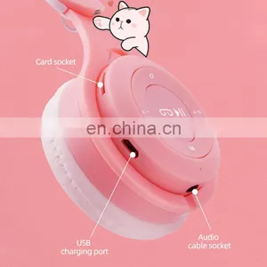 Bt_Headphones_Wireless Hot Amazon 2021 News Product M6 Cute Odm&Oem Factory Wholesale Mobile Phone Wireless Earphones Headphones thumbnail-2