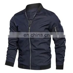Varsity Quilted Mens Custom Logo Plus Size Flight Bomber Jacket Coat thumbnail-4