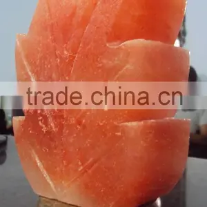 Himalayan Salt Fancy Lamps Leaf Design thumbnail-2