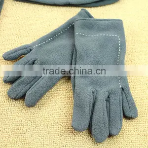 2016 Fashion Two-pieces Poral Fleece Hat & Scarf & Glove Sets thumbnail-4