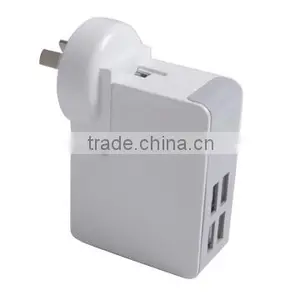 4 Port USB 5A Shake Cell Phone Charger thumbnail-1