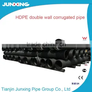 Sn4 Double Walled Corrugated Hdpe Pipes for Sewerage Application Dn200 to Dn800 thumbnail-1