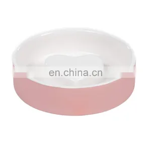 Custom Logo Cute Cheap Personalized Design Outdoor Modern Ceramic Slow Food Dog Eating Water Cats Dogs Bowl thumbnail-4