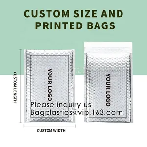 Bubble Out Bag Pouches, Shipping Mailers, Protective Self-Seal Bubble Packaging Bags, Shockproof Foam Bags thumbnail-1