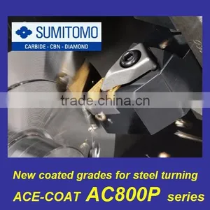 SUMITOMO IGETAROLLY New Coated Grades for Steel Turning ACE-COAT AC800P Series thumbnail-1