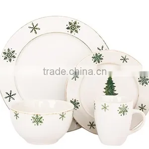 Christmas Fine Porcelain 16pcs Chinaware Cheap Christmas Porcelain Dinner Set Porcelainchristmas Tree Dinner Set Porcelain thumbnail-1