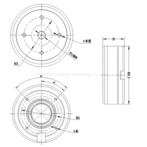 Brushless PTZ / Airborne Pod Brushless Motor 3520 DC 24v3000 Rpm Kv125 Customizable thumbnail-5
