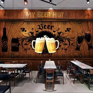 Custom Bar Dance Wallpaper Background Wall Paper Summer Outdoor Dinner Mural Restaurant Clubs KTV Decor Murals 3D Dropshipping thumbnail-1