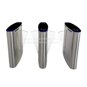 Retractable Barrier Wing Optical Turnstile/ Automatic Flap Turnstile Gate/ Flap Gate Optical Turnstile thumbnail-1