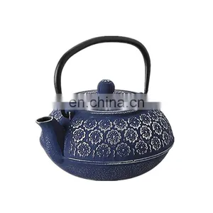 Luxurious Cast Iron Thick Teapot With Tea Strainer Cast Iron Teapot With Steel Handle thumbnail-5