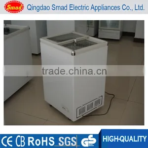 Mini Cheap Ice Cream Freezer Sliding Glass Flat Door Chest Freezer thumbnail-1