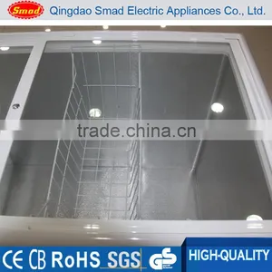 Commercial Flat Glass Door Chest Type Deep Freezer for Ice Cream thumbnail-5