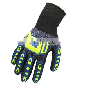 Heavy Industry Construction TPR Cut Resistant Working Mechanic Safety Impact Gloves thumbnail-4