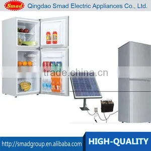 Solid Double Door DC Power System Solar Type Refrigerator 12V DC Fridge thumbnail-1