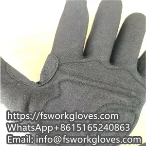 Cut and Impact Resistant UHMWPE(HPPE) Liner Nitrile Sandy Coated TPR Anti Impact Gloves Anti Vibration Gloves thumbnail-5