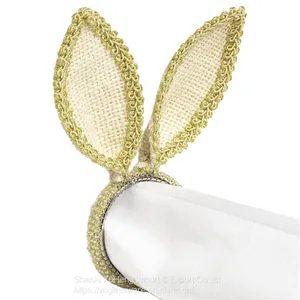Easter Table Decor Bunny Rabbit Ear Napkin Rings For Home Party Wedding thumbnail-2