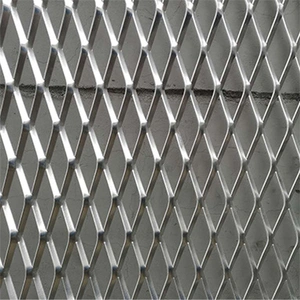 2.0 mm Thick Ceiling Decorative Aluminum Plate Mesh, Rhombus Aluminum Plate Ceiling Mesh, Construction Metal Plate Mesh thumbnail-2