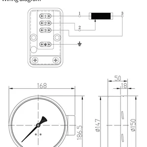 0-1.6MPA Constant Pressure Water Supply Remote With Inverter Resistance Remote Pressure Gauge thumbnail-4