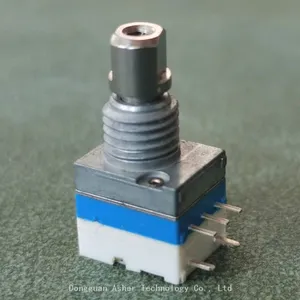 RE08115MX-V02-0400 Incremental Rotary Encoder With Press Switch, 10 Pulse 20 Positioning, Waterproof, Used for Adjusting Thermal Sensing Equipment thumbnail-1