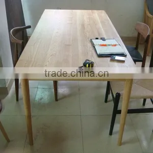 Sample Design Ash Wood Rectangle Long Dining/restaurant Table thumbnail-3