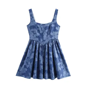 Spring New Dress, Women's Print, Slim Fit and Slimming, Casual Suspender Design, Niche and Versatile thumbnail-1