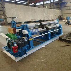 Plate Rolling Machine Roll Cones Heavy Duty Roller Bending Machine 4-roller Plate Rolling Machine thumbnail-2