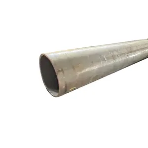 ERW Welded Steel Pipe A53 Ss400 S355jr Carbon Steel Tube China Manufacturer Black Round thumbnail-4