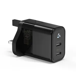65W GaN Uninterruptible Portable Power Bank With Wall Plug for Phones, Laptops, Business Travel, Purple thumbnail-5