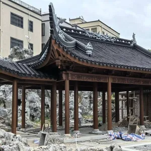 Chinese-style Courtyard, Wooden Structure of Ancient Buildings, Gazebos, Corridors, Waterside Pavilions, Doorways, Foyers, and Wooden Houses thumbnail-2