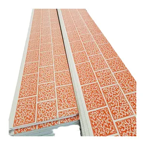 Neue Technologie Wandverkleidung Metallverkleidung Dämmplatte Außenwanddekorationspanel 3D PU-Sandwich-Wandpanel Dekoration thumbnail-1