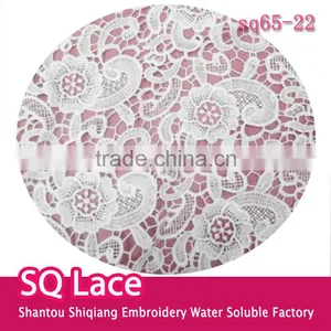 Lace With Flower Fabric Embroidery Milk Silk Full Lace for Garment Accessory thumbnail-1