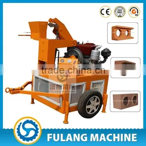 FL1-20 Adobe Compressed Earth Block Machine With Car Tire in India thumbnail-1