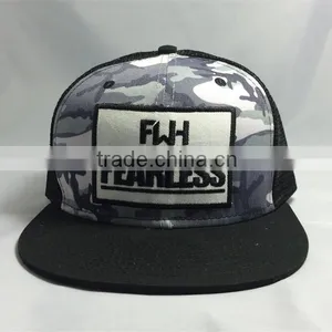 Custom Embroidery Patch Flat Trucker Cap Mesh Cap thumbnail-3