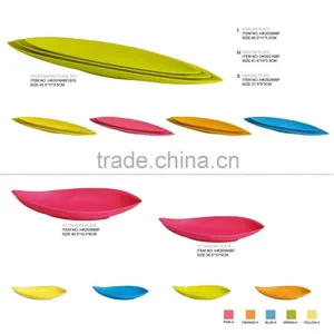 Biodegradable Eco Friendly Bamboo Fiber Snack Plate thumbnail-1